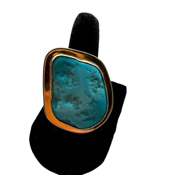 Charles Albert Turquoise Adjustable Ring - Picture 1 of 7